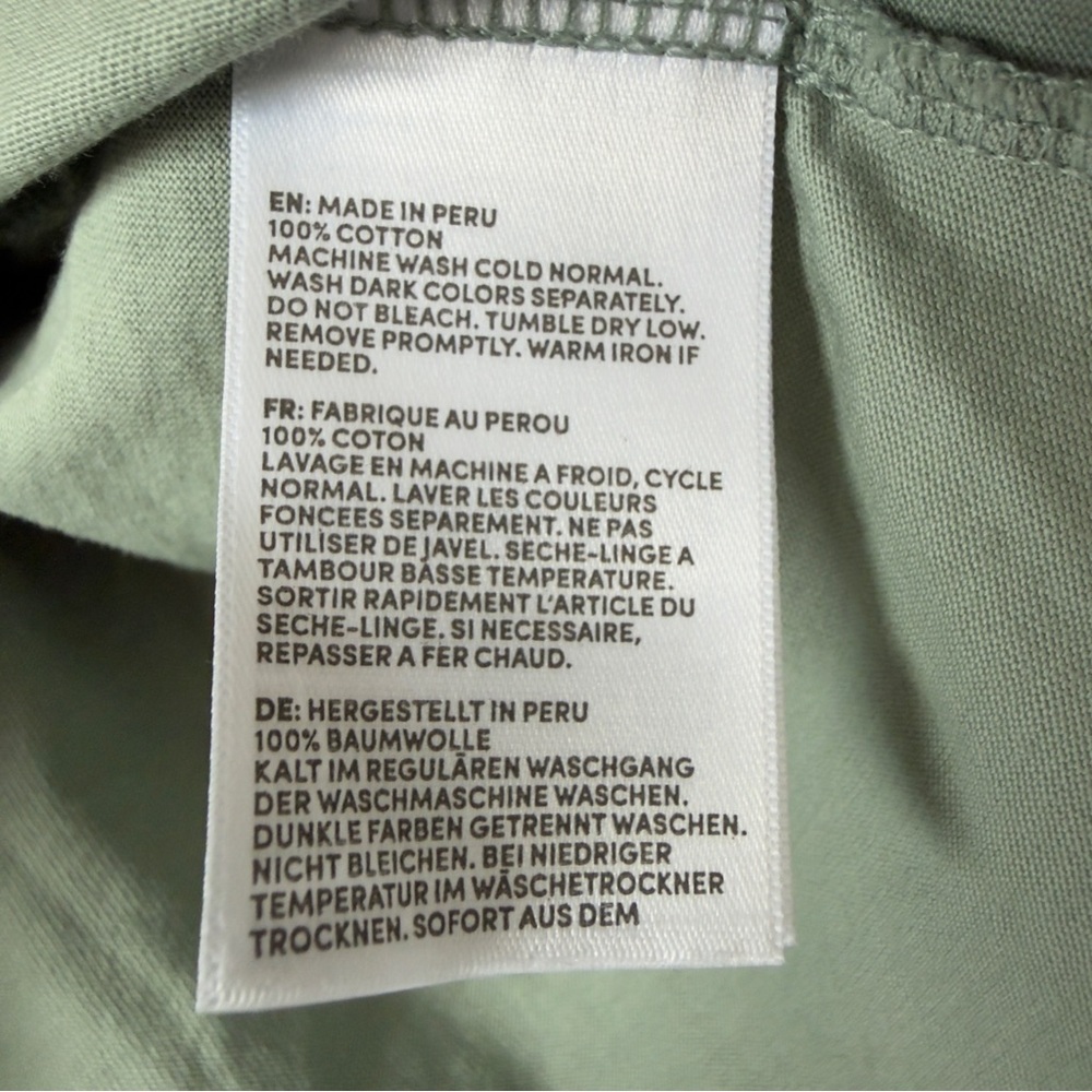 Lands' End Womens Sage Crew Neck T-Shirt - Picture 4 of 5
